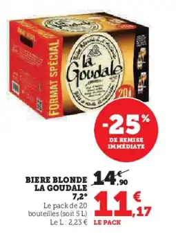 Hyper U LA GOUDALE Biere blonde offre