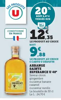 Hyper U ESPERANCE U 40° Arrange offre