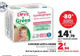 Hyper U LOVE & GREEN Couches offre