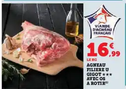 Hyper U Agneau filiere u gigot avec os a rotir offre