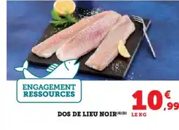 Hyper U Dos de lieu noir offre