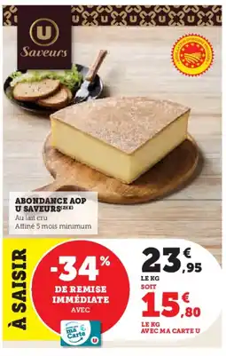 Hyper U Abondance aop u saveurs offre