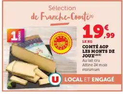 Hyper U Comté aop les monts de joux offre