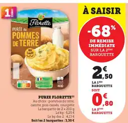 Hyper U FLORETTE Puree offre