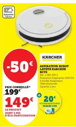 Hyper U KARCHER Aspirateur robot laveur karcher rcv2 offre