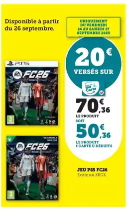 Hyper U Jeu ps5 fc26 offre