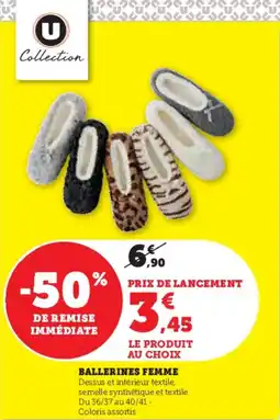 Hyper U Ballerines femme offre