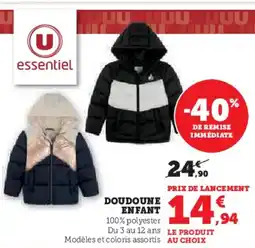 Hyper U Doudoune enfant offre