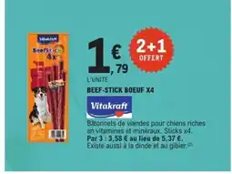 E.Leclerc VITAKRAFT Beef-stick boeuf x4 offre