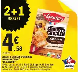 E.Leclerc LE GAULOIS Crousty chicken l'original finement épicé offre