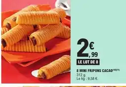 E.Leclerc 8 mini fripons cacao offre
