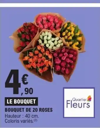 E.Leclerc Bouquet de 20 roses offre