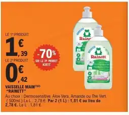E.Leclerc RAINETT Vaisselle main offre
