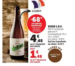 Hyper U L.B.F. Biere offre