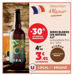 Hyper U IPA METEOR 6,2° Biere blonde offre