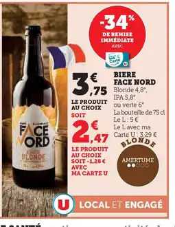 Hyper U FACE NORD Biere offre