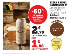 Hyper U TRIPEL KARMELIET 8° Biere offre