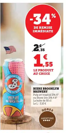 Hyper U BROOKLYN BREWERY Biere offre