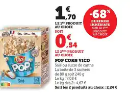 Hyper U VICO Pop corn offre