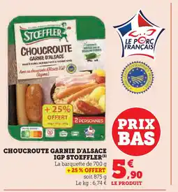 Hyper U STOEFFLER Choucroute garnie d'alsace igp offre