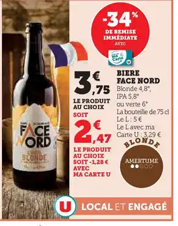 U Express FACE NORD Biere offre