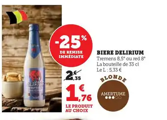 U Express DELIRIUM Biere offre