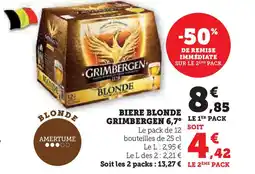 U Express GRIMBERGEN 6,7° Biere blonde offre
