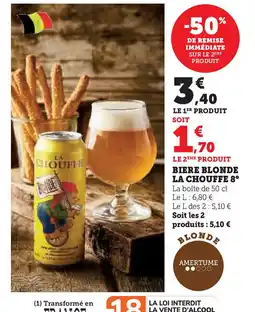 U Express LA CHOUFFE 8° Biere blonde offre