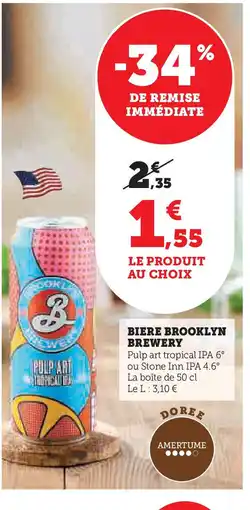 U Express BROOKLYN BREWERY Biere offre