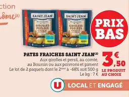 U Express SAINT JEAN Pates fraiches offre