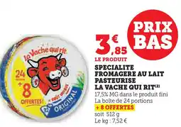 U Express LA VACHE QUI RITSpecialite fromagere au lait pasteurise offre