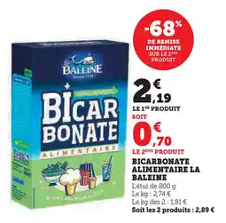 U Express LA BALEINE Bicarbonate alimentaire offre