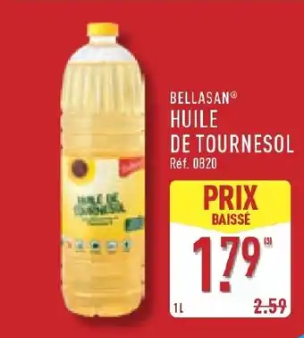 ALDI BELLASAN Huile de tournesol offre