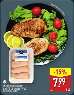 ALDI ST-CLÉMENT LE VOLAILLER Filets de poulet offre
