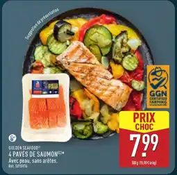 ALDI GOLDEN SEAFOOD 4 pavés de saumon offre