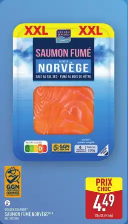 ALDI GOLDEN SEAFOOD Saumon fumé norvège offre
