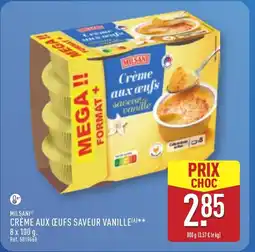 ALDI MILSANI Crème aux œufs saveur vanille offre