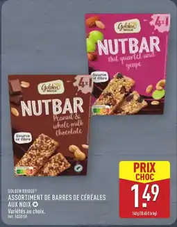 ALDI GOLDEN BRIDGE Assortiment de barres de céréales aux noix offre