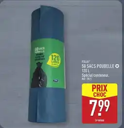 ALDI FOLIA 50 sacs poubelle offre