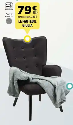 Centrakor Le fauteuil giulia offre