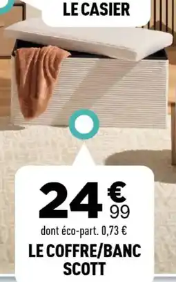 Centrakor Le coffre banc scott offre