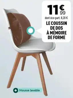 Centrakor Le coussin de dos à mémoire de forme offre