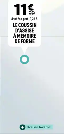 Centrakor Le coussin d'assise à mémoire de forme offre