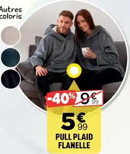 Centrakor Pull plaid flanelle offre