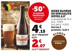 U Express DUVEL Biere blonde de specialite 8,5° offre