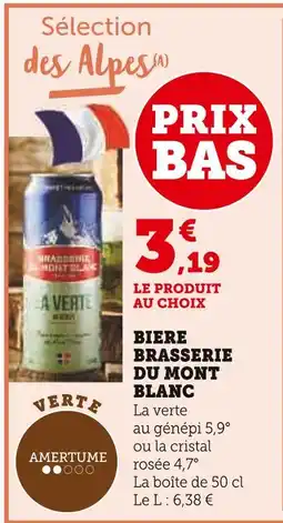 U Express BRASSERIE DU MONT BLANC Bière offre