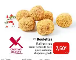 Colruyt Boulettes italiennes offre