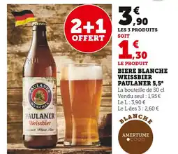 U Express Weissbier Paulaner Bière blanche 5,5° offre