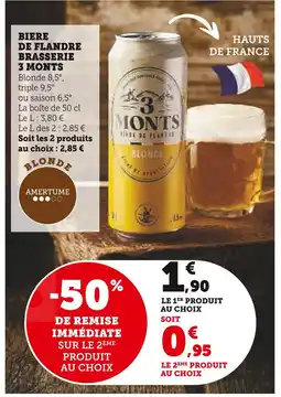 U Express 3 Monts Bière de Flandre Brasserie offre