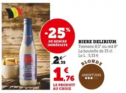 U Express DELIRIUM Bière offre